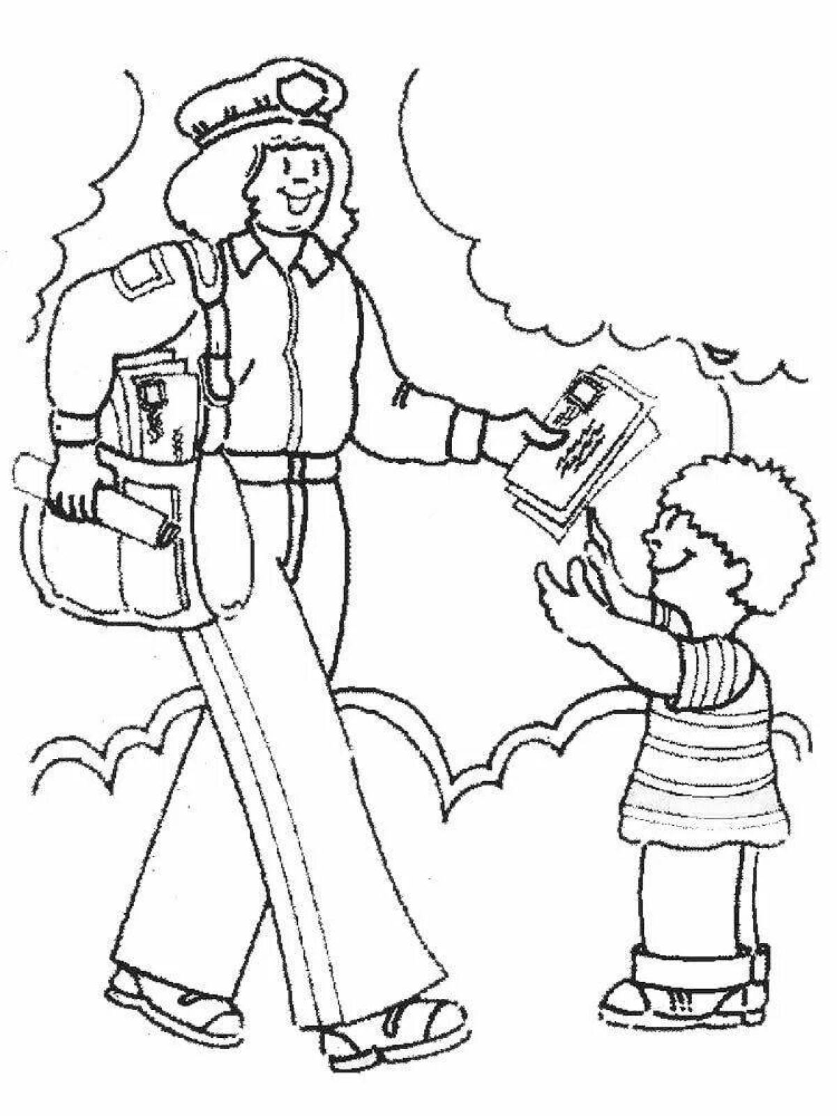 Living architect coloring page