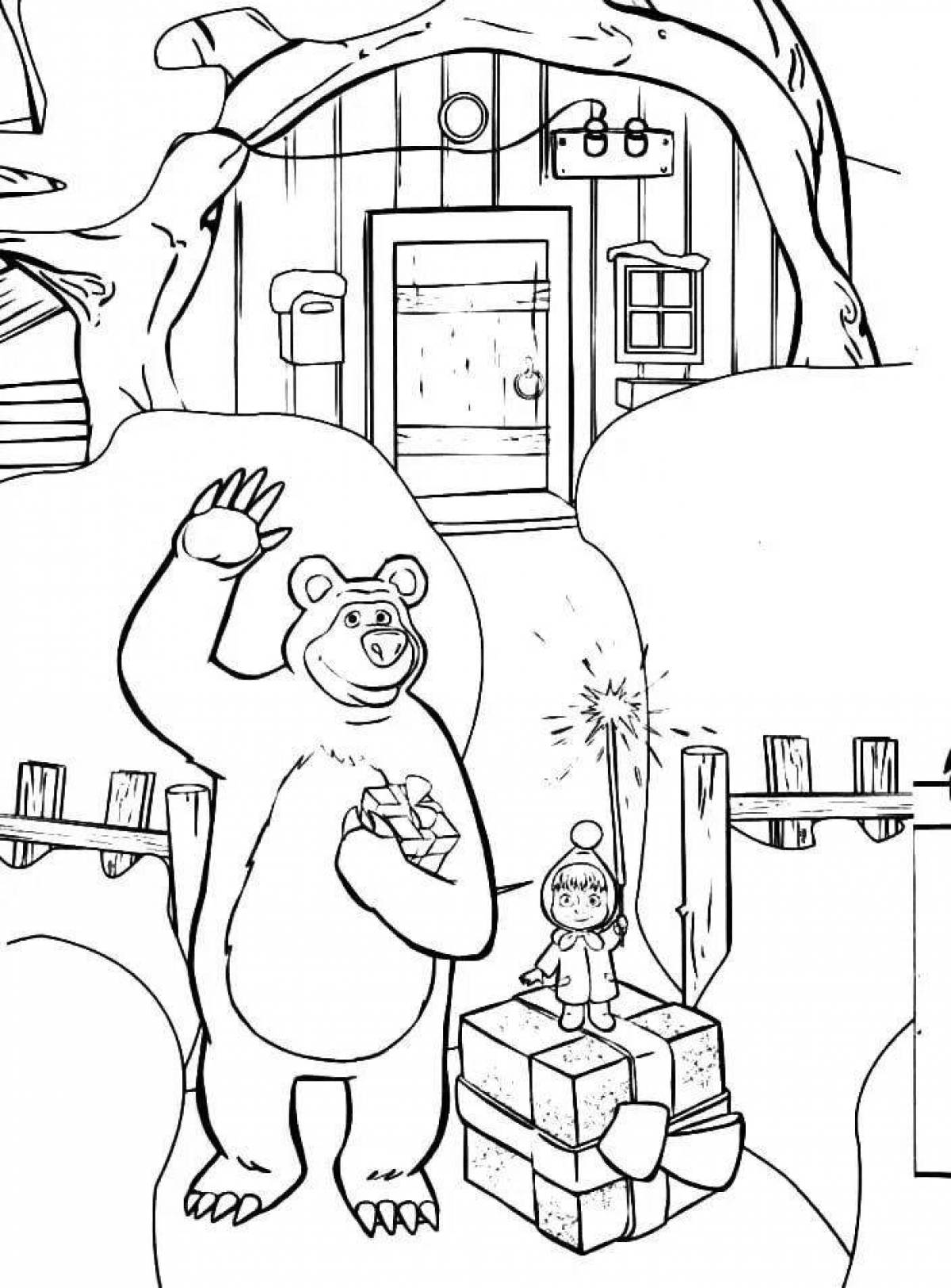Bear from the cartoon Masha and the Bear #8