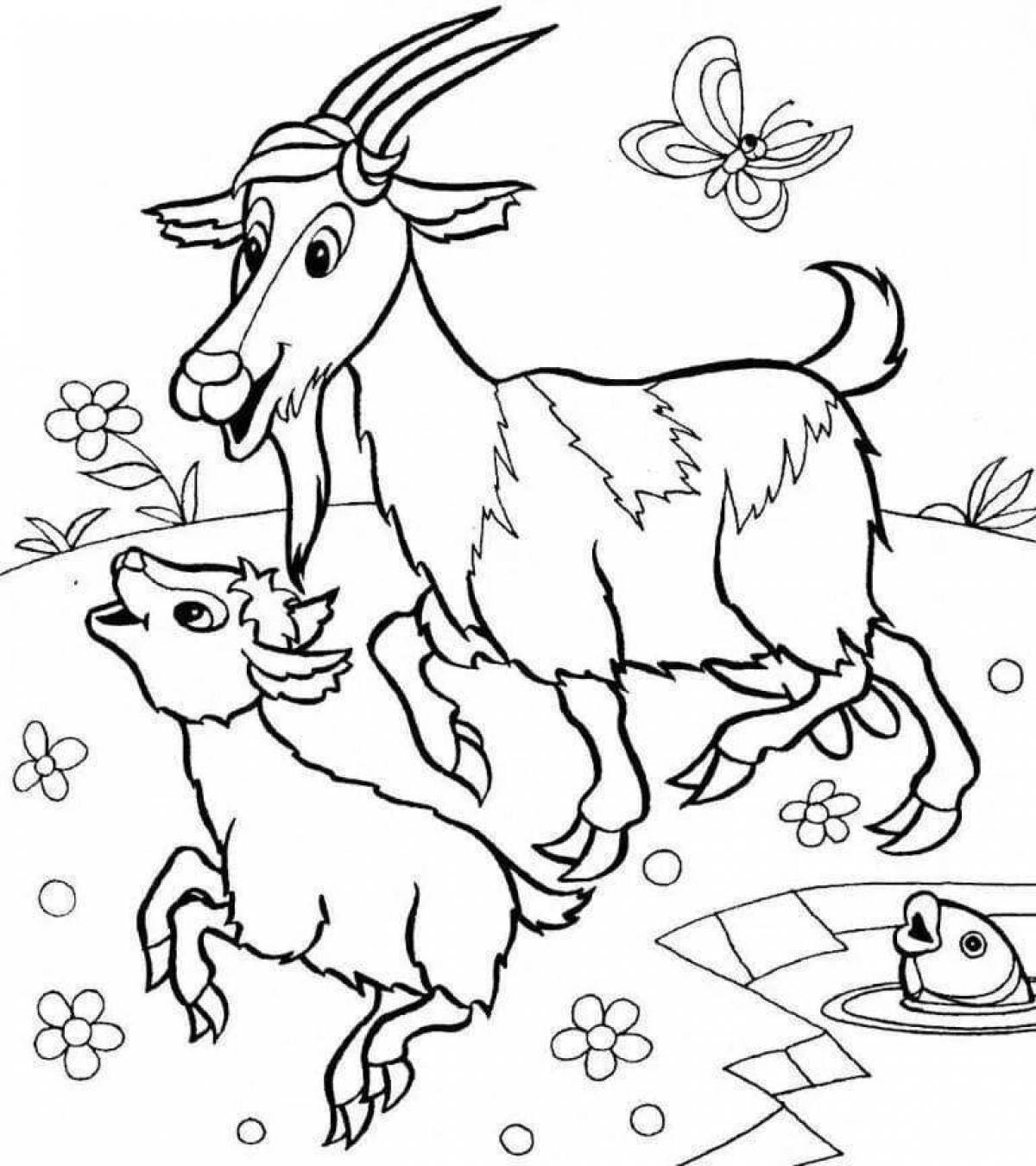 Charming coloring book for children 5 years old pets