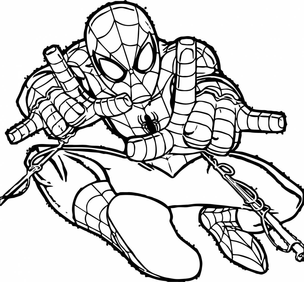 Spider-man fun coloring book