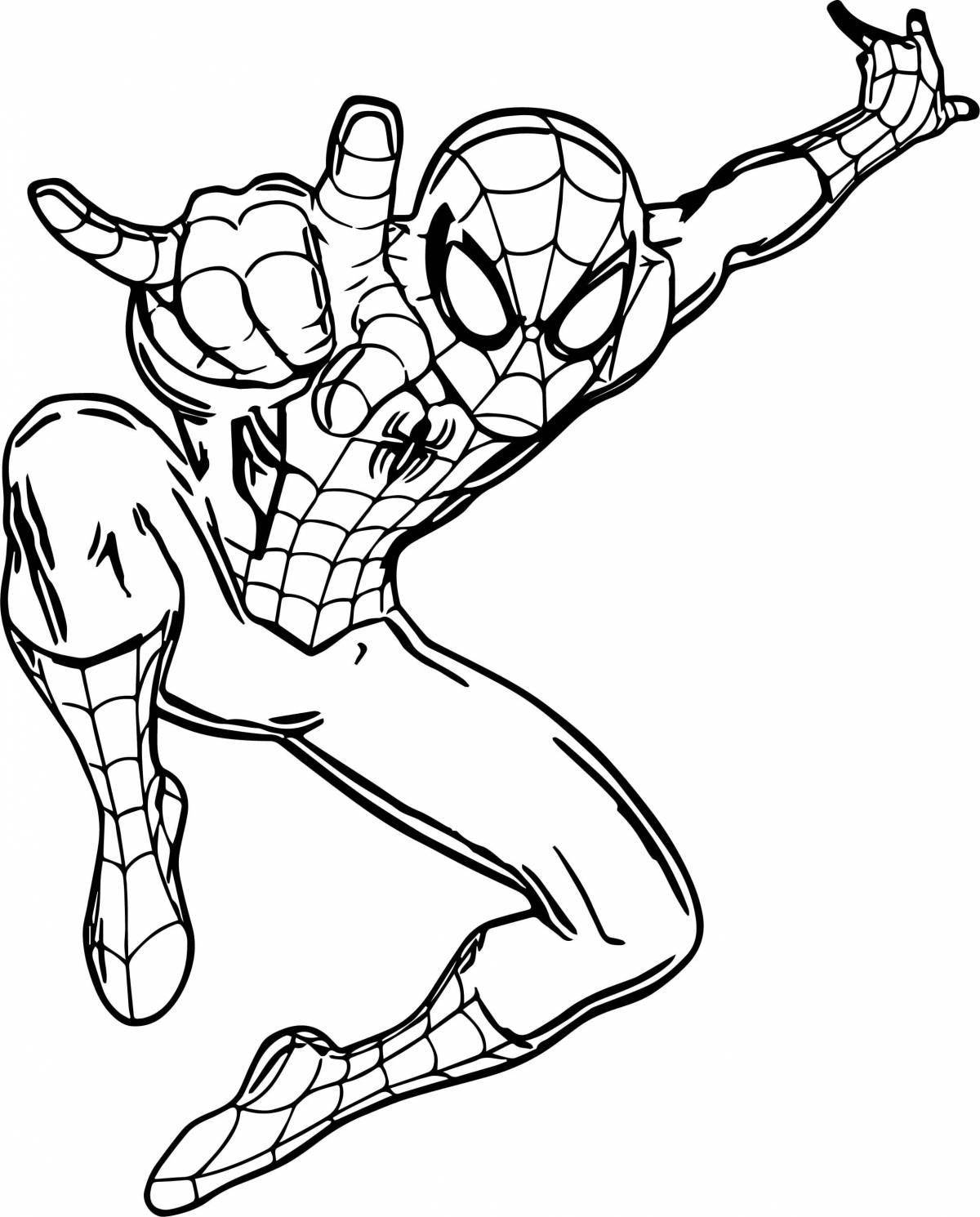 Spider-man adorable coloring book