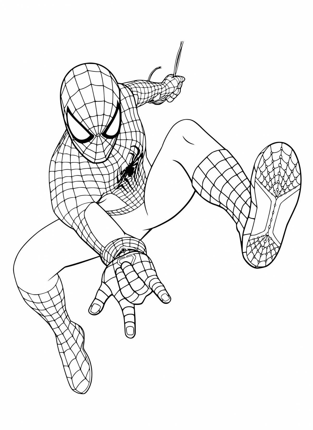 Spider-man funny coloring book