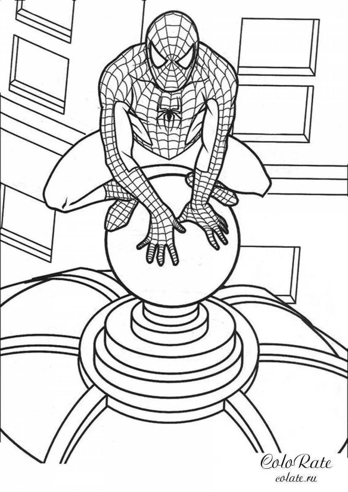 Величественная раскраска человек-паук