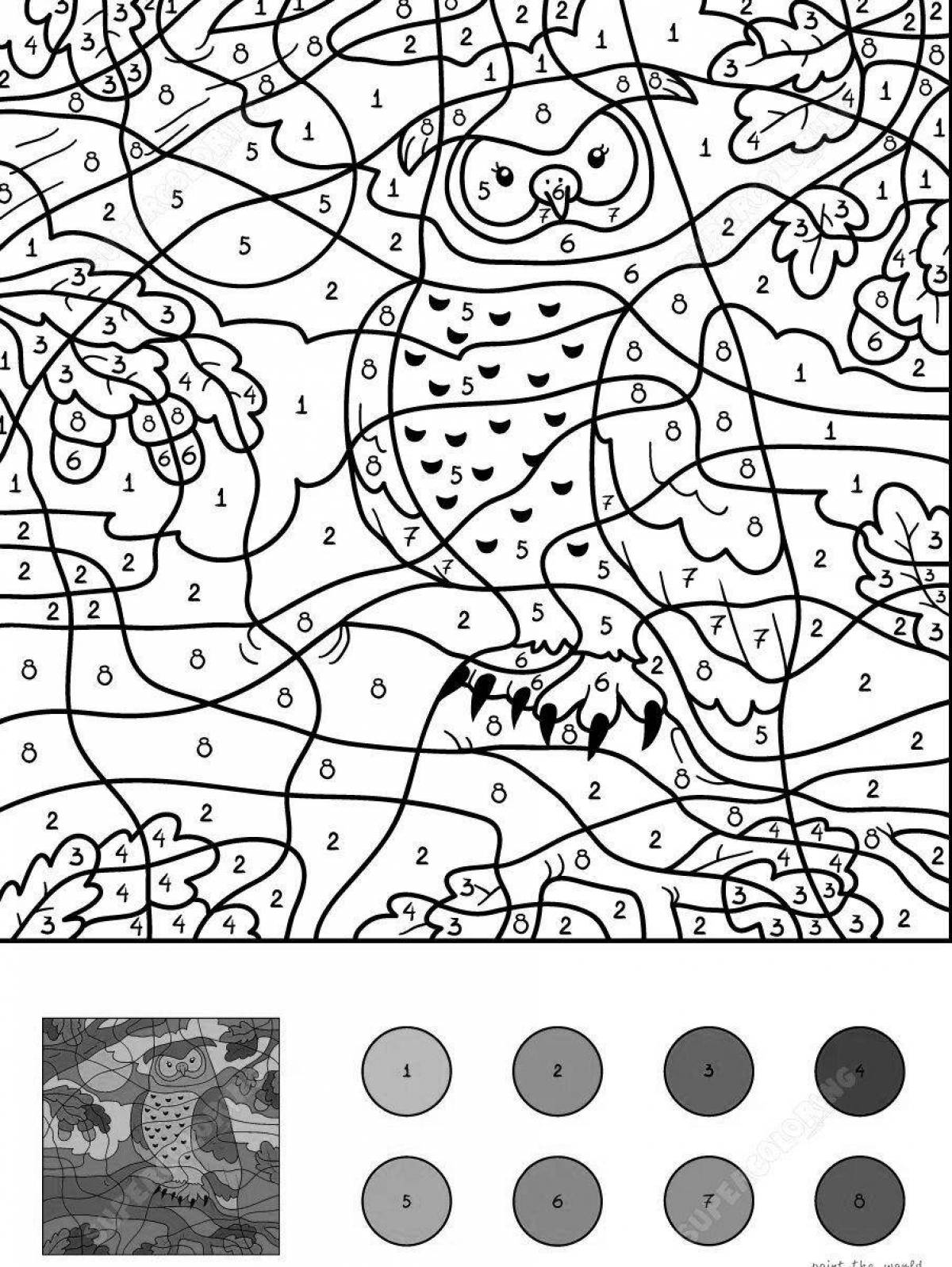 Fun coloring by numbers