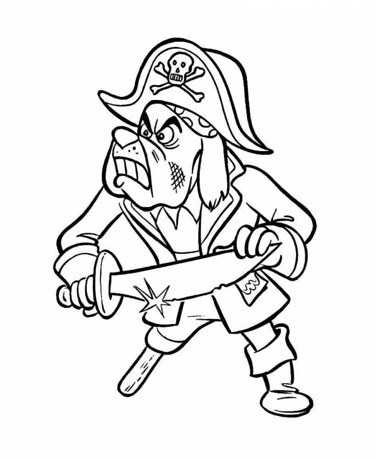 Amazing Pirate coloring page