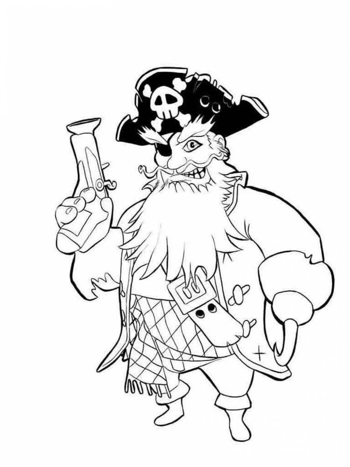 Great pirate coloring book