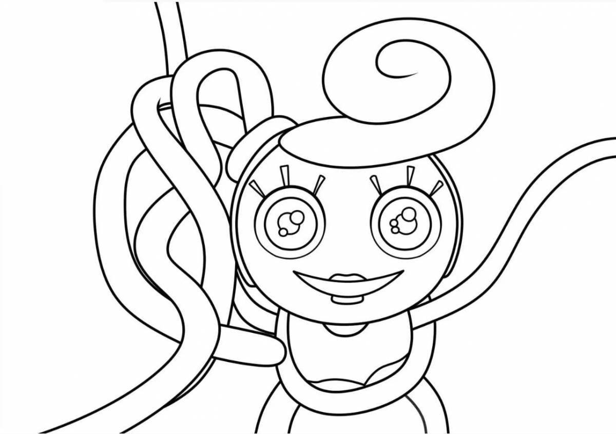 Luxury poppy coloring page