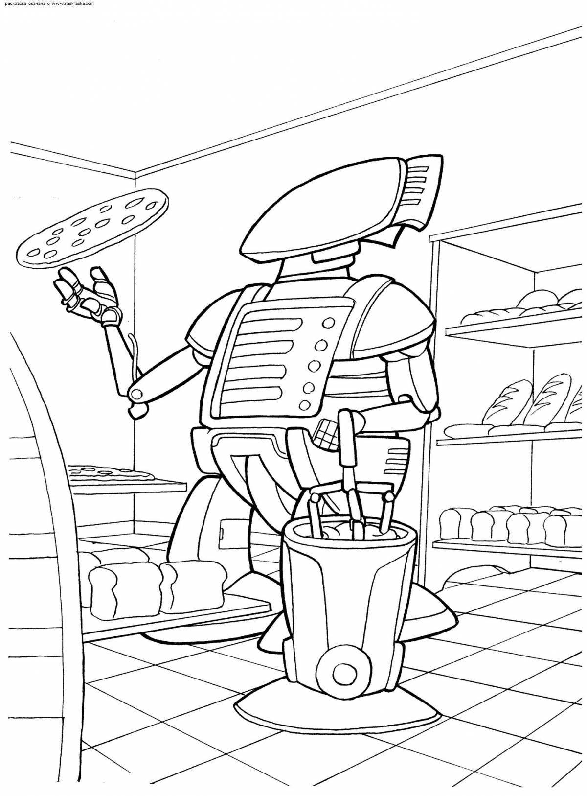 Innovative future coloring page