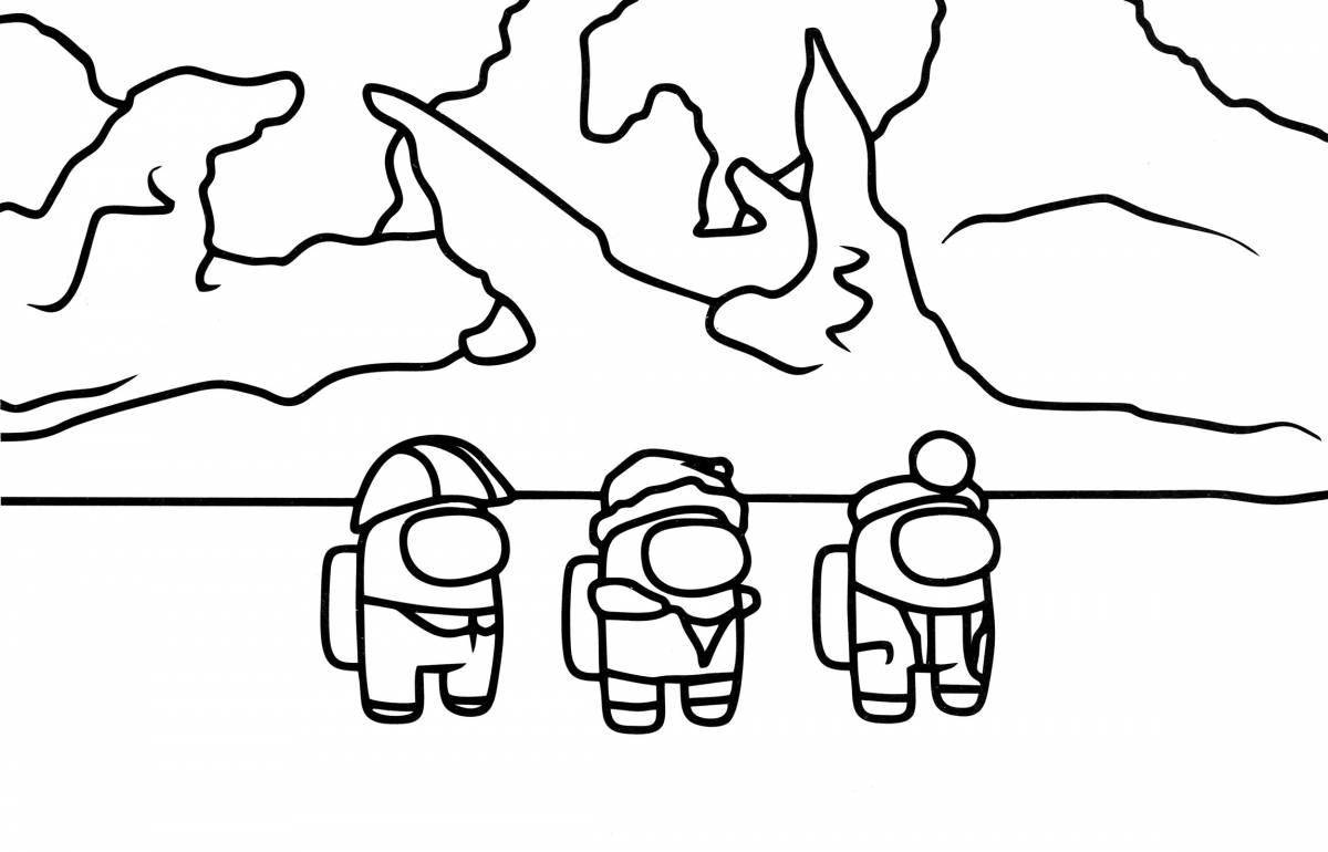 Раскраска Раскраска светящаяся амангаса