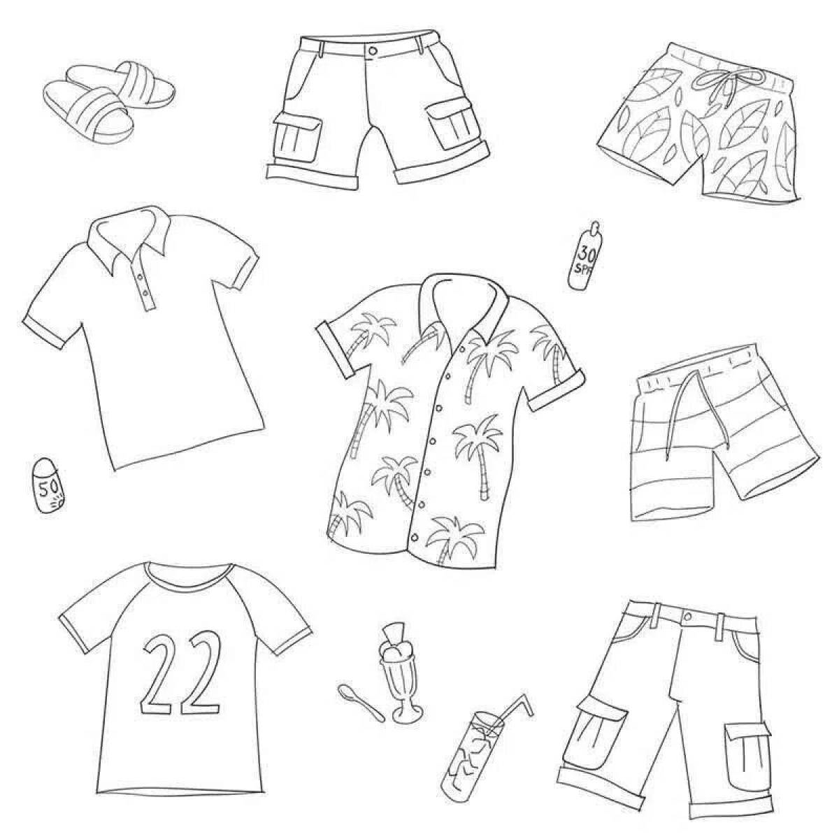 Charming jersey coloring book