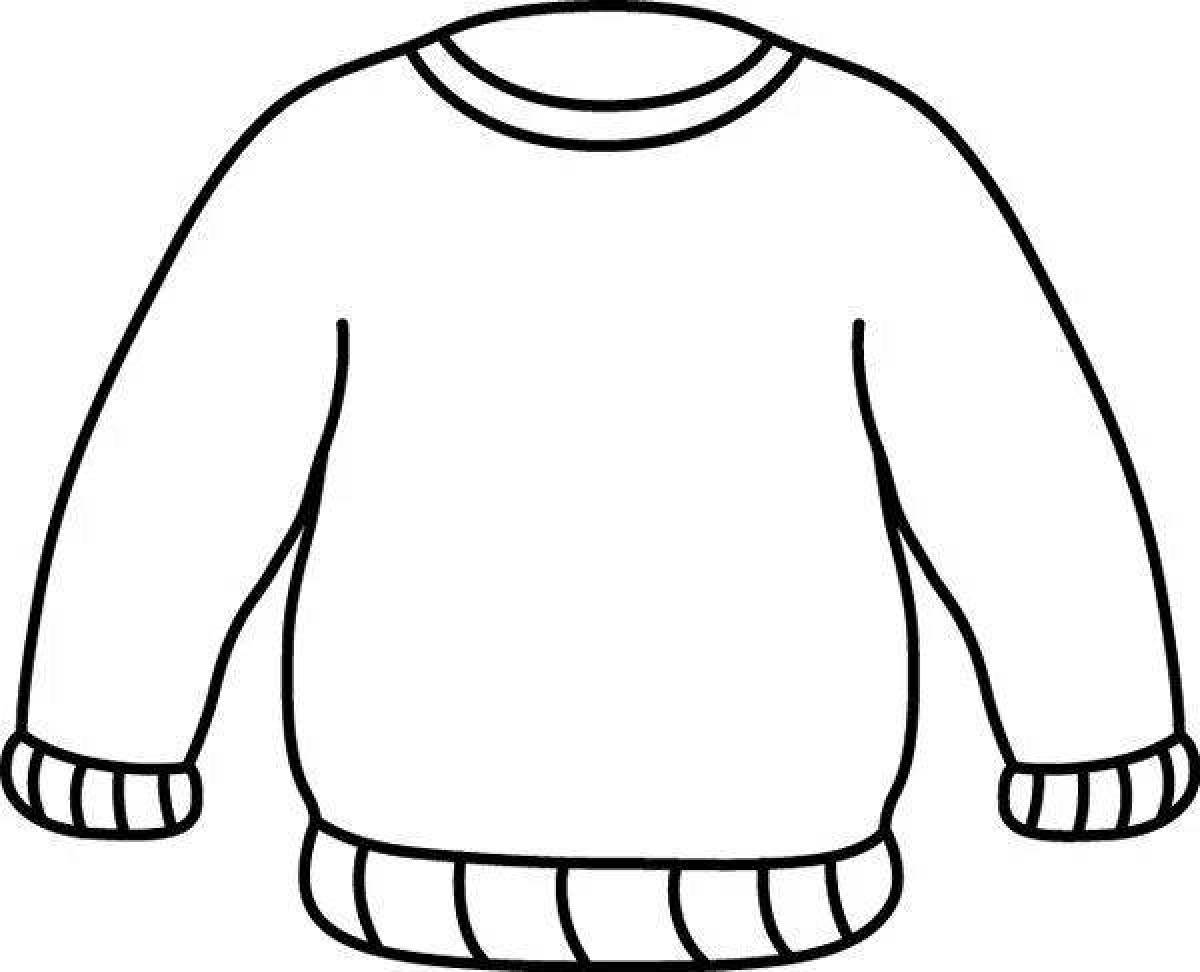 Cozy jersey coloring page