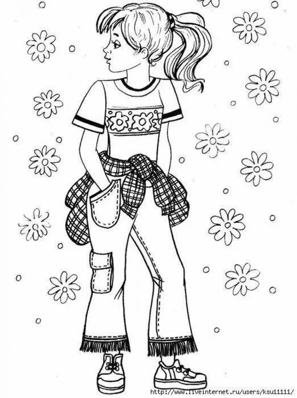 Jersey relaxing coloring page