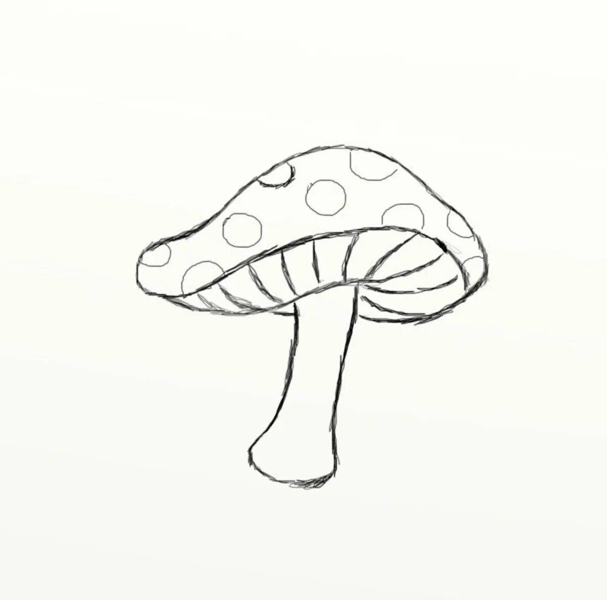 Sublime coloring page fly agaric aesthetics