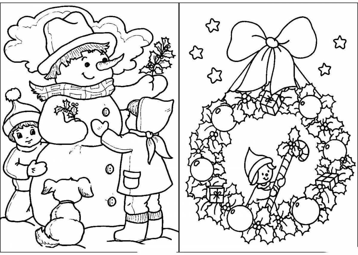 Christmas glamorous coloring book