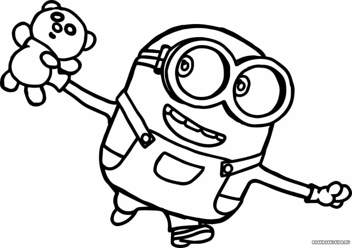 Witty minion coloring book