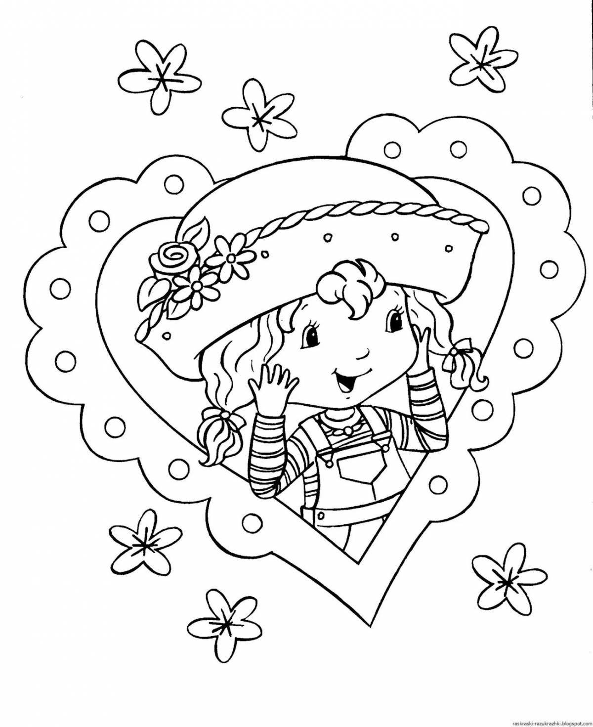 Sparkly coloring book for girls pdf