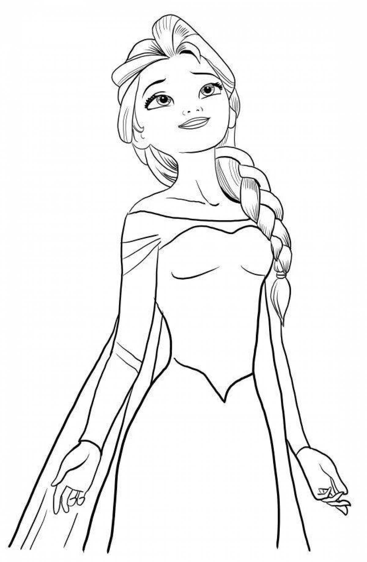 Elsa's gorgeous coloring book