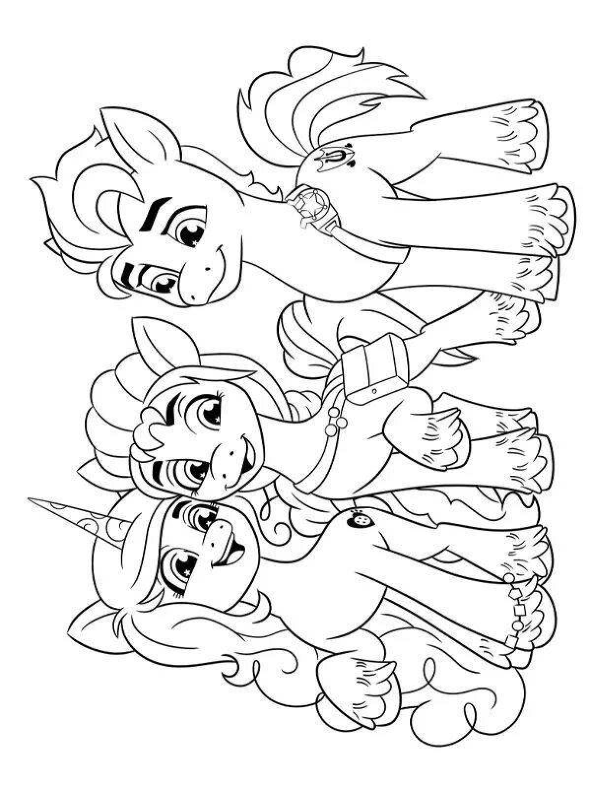 Little pony next generation coloring book