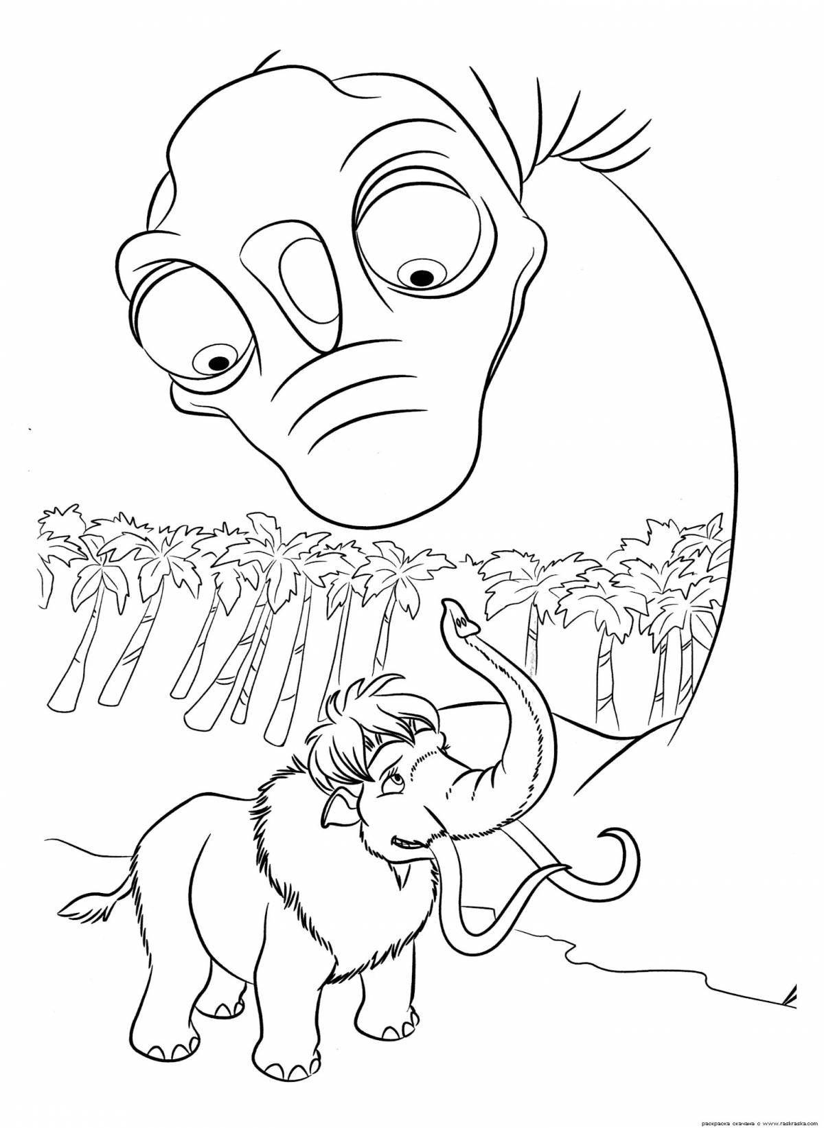 Dazzling coloring book ice age 3 age of dinosaurs