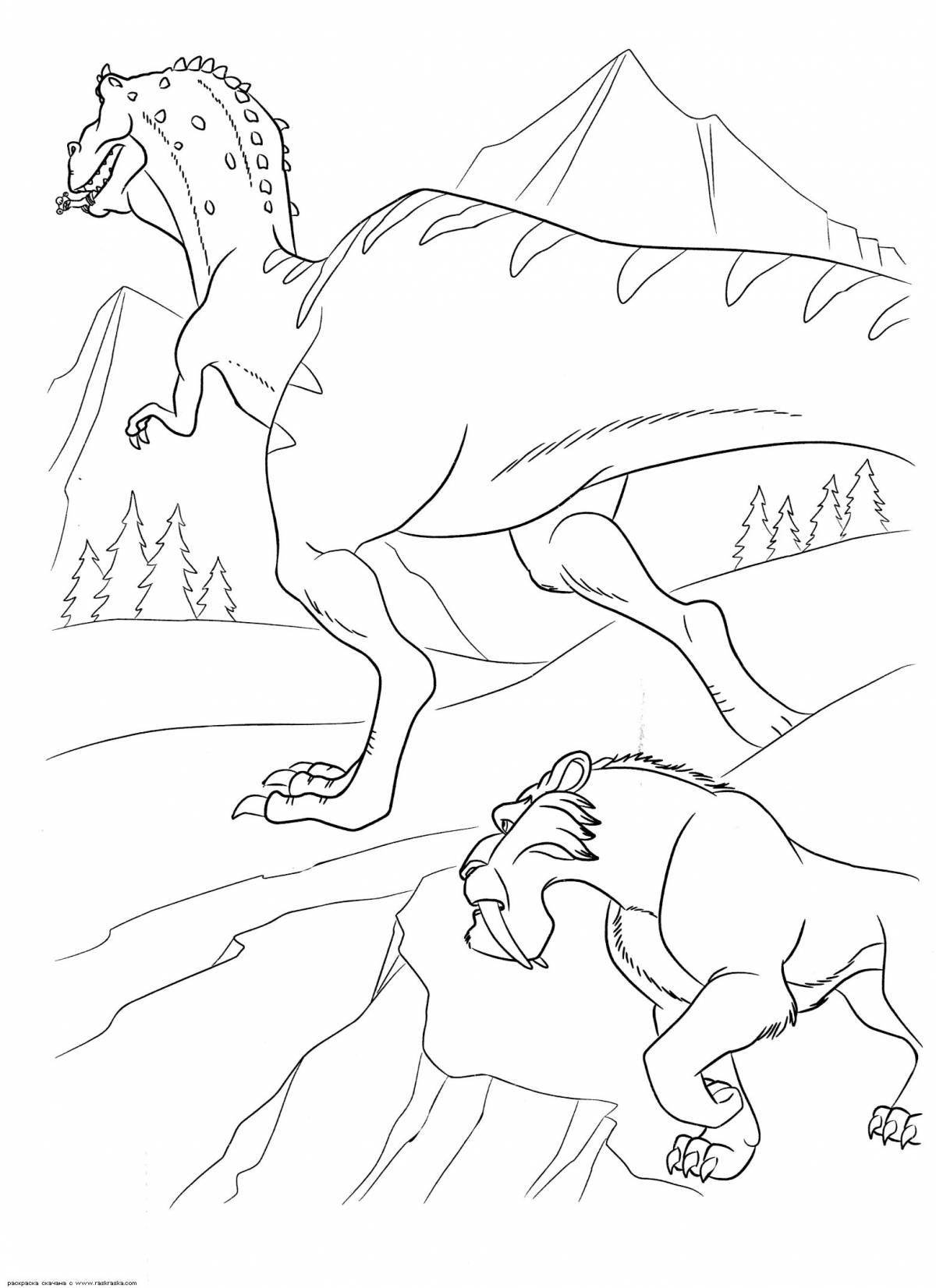 Amazing coloring book ice age 3 age of dinosaurs