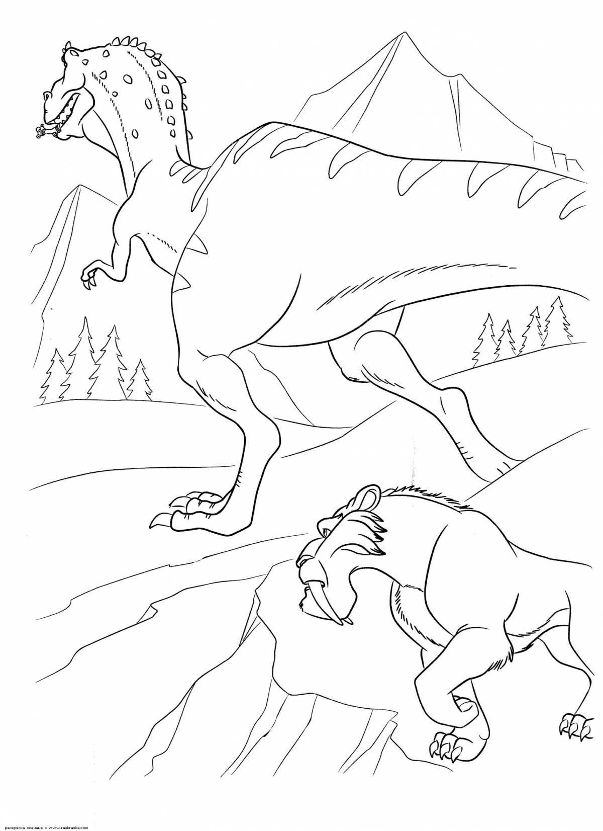 Amazing coloring book ice age 3 age of dinosaurs