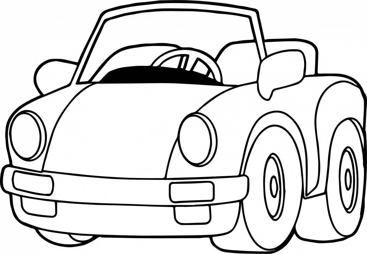 Perfect car coloring book for kids