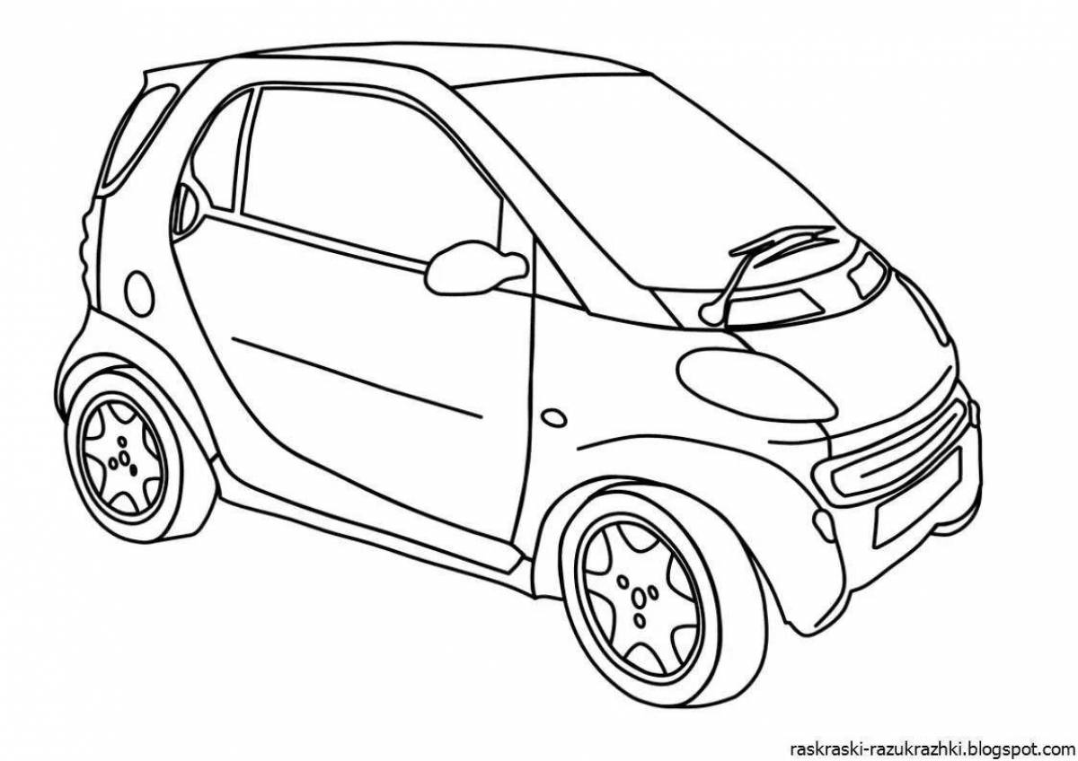 Amazing car coloring book for babies