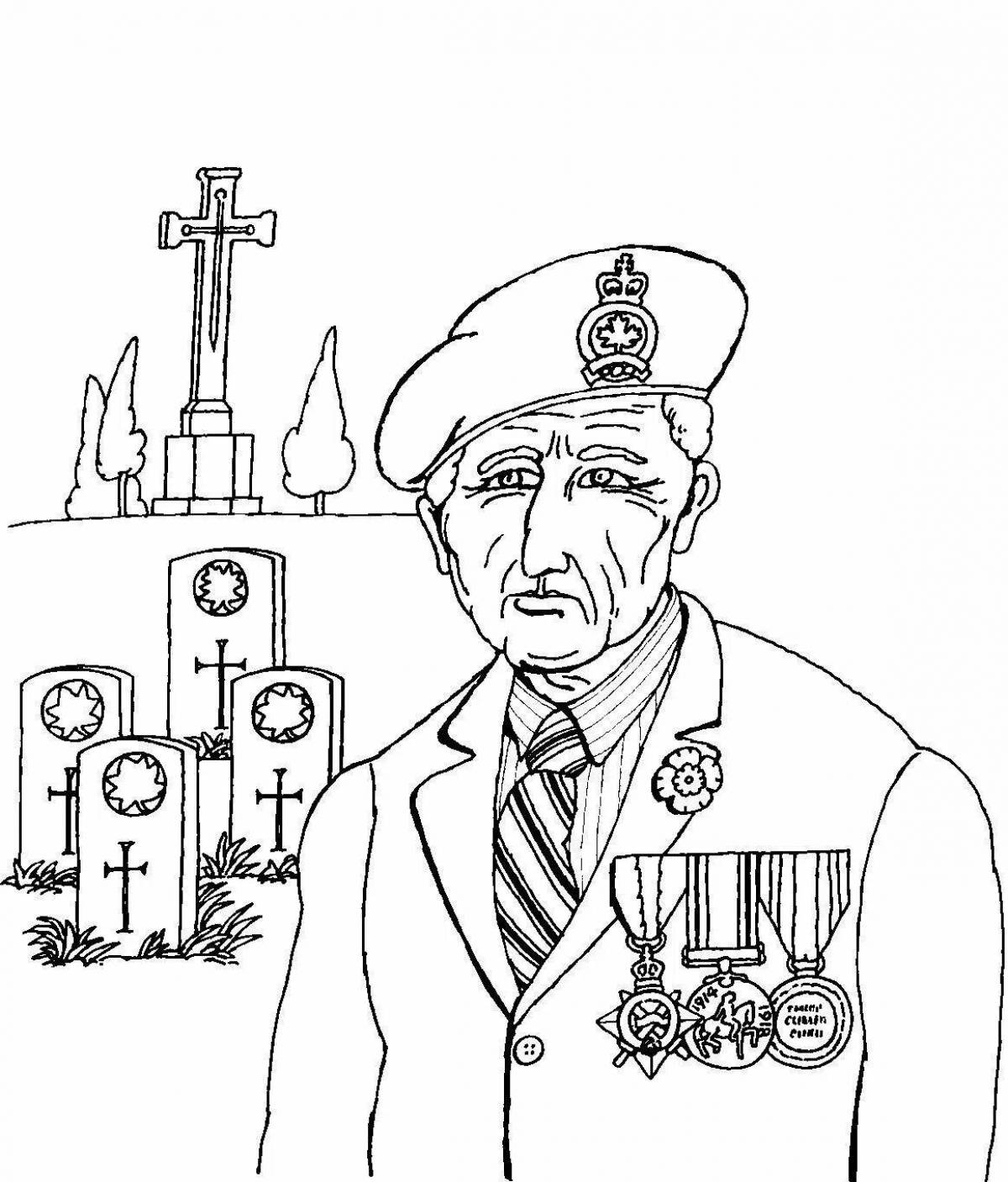 Coloring book heroes of the great war