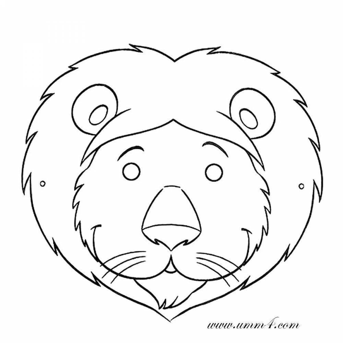 Great lion coloring page