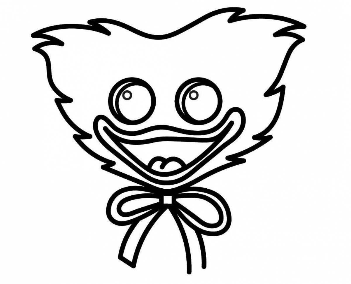 Восхитительная раскраска киси миси