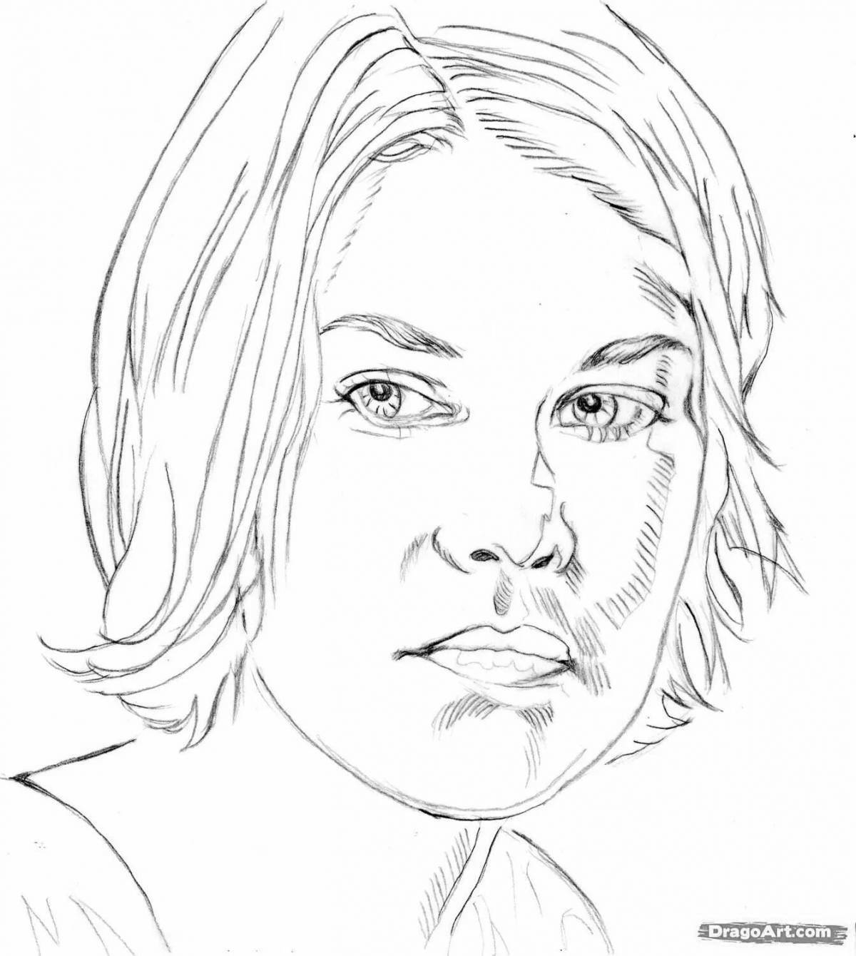 Disturbing coloring the walking dead