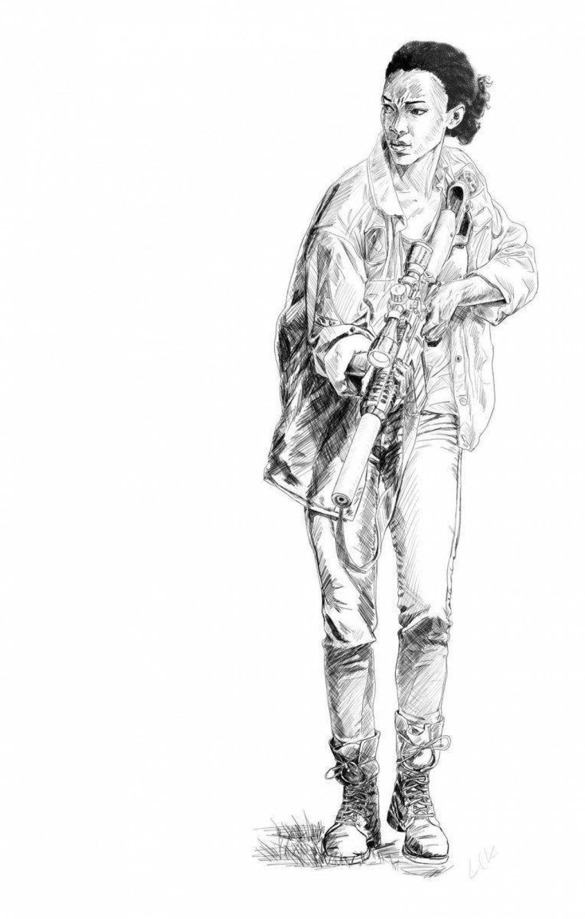 Unforgettable walking dead coloring book