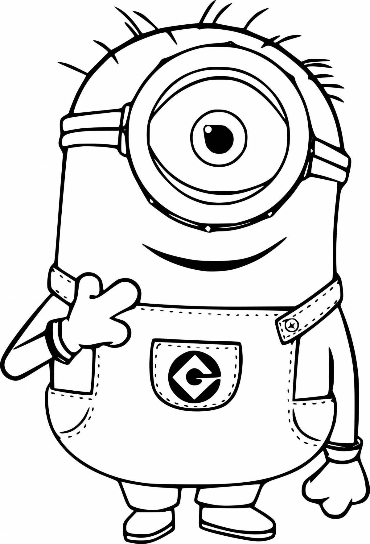Fun coloring minions gravity