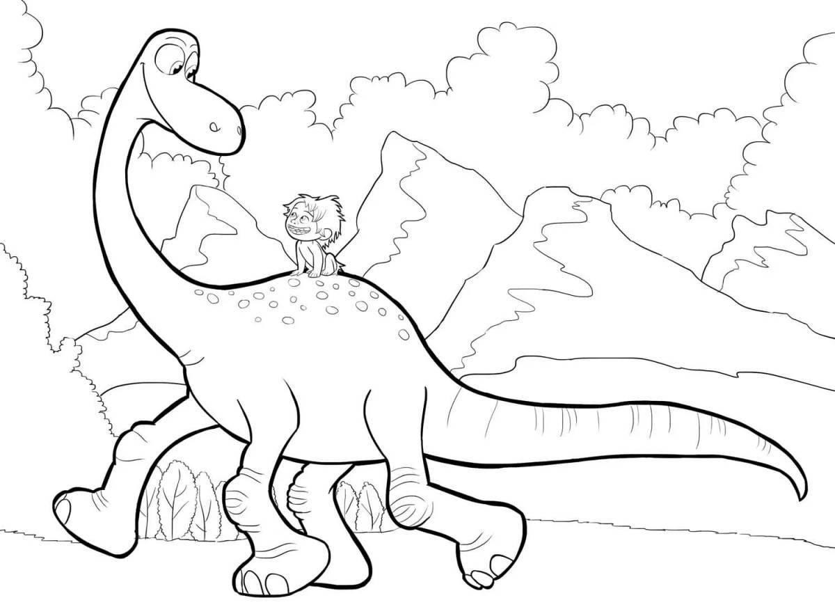 Светящиеся раскраски большие динозавры