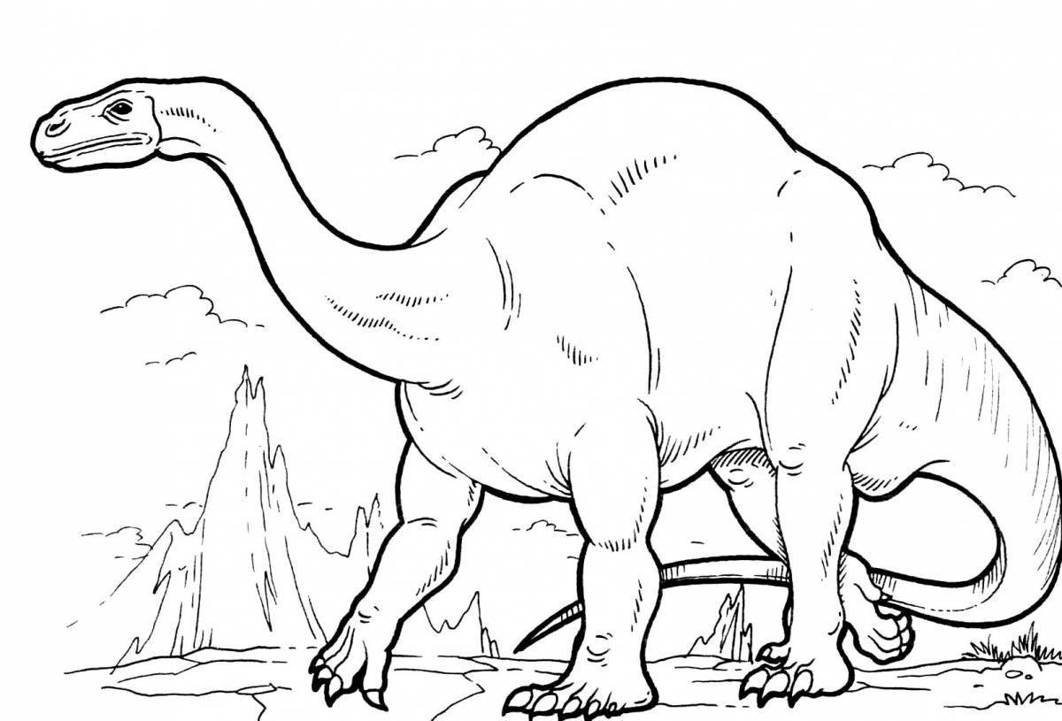 Величественно раскраска большие динозавры