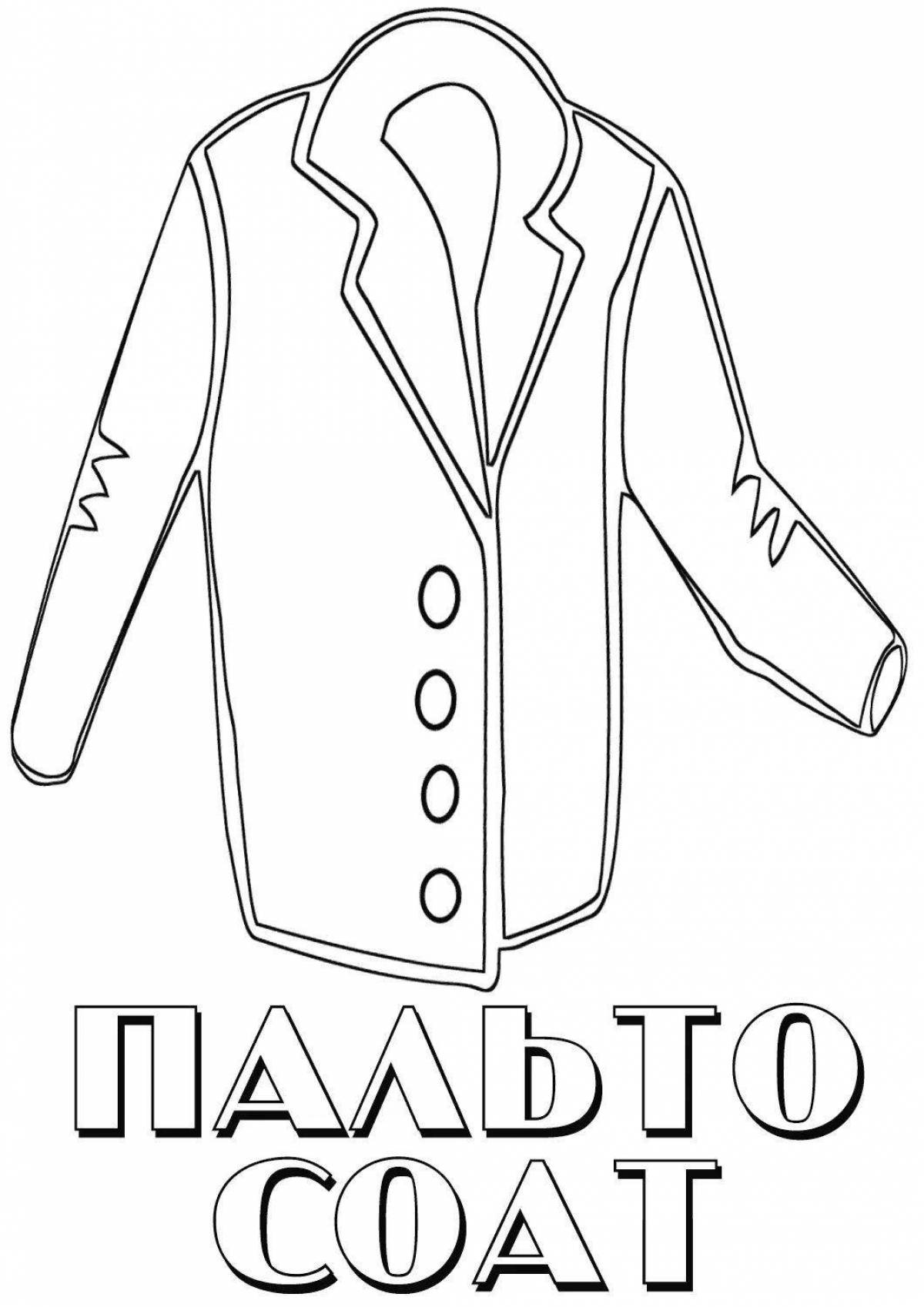 Luminous outerwear coloring page
