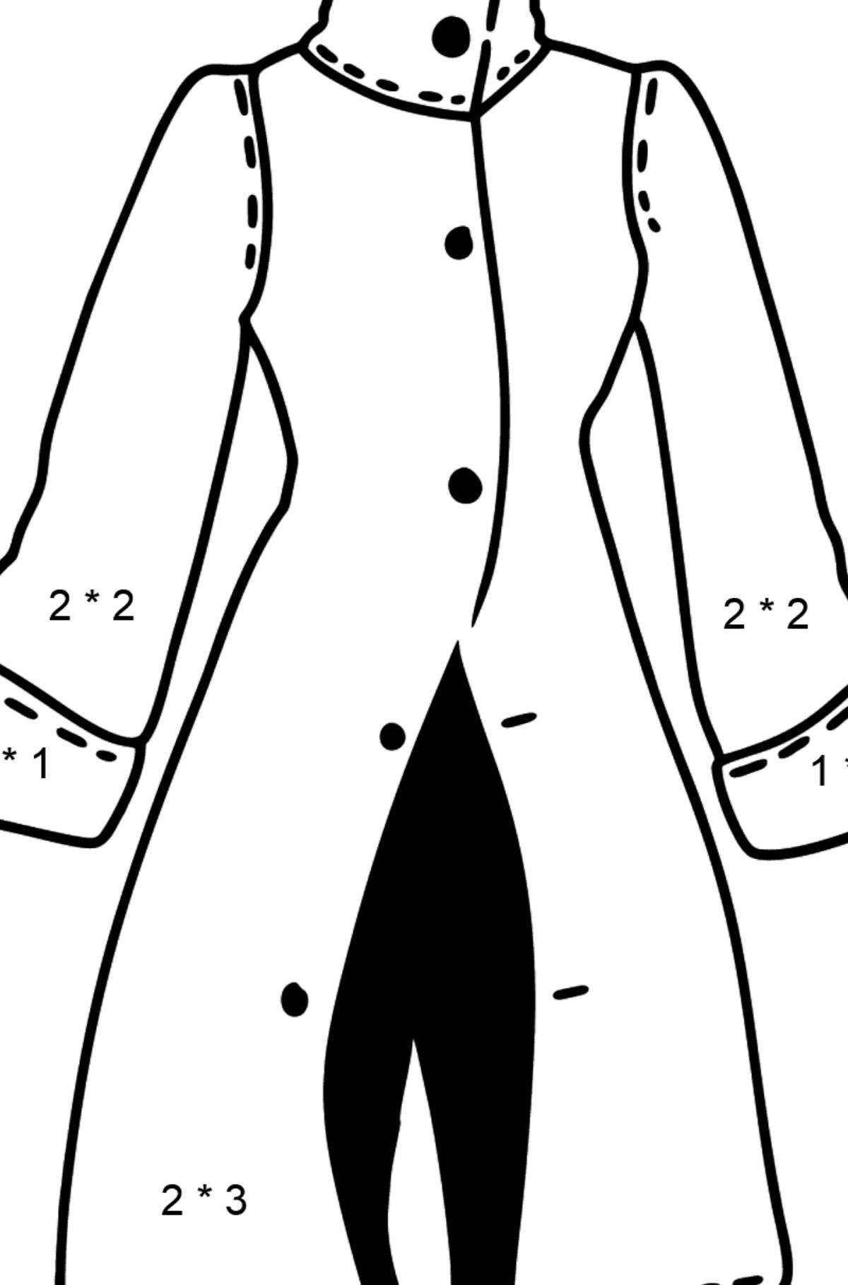 Coloring page gorgeous outerwear