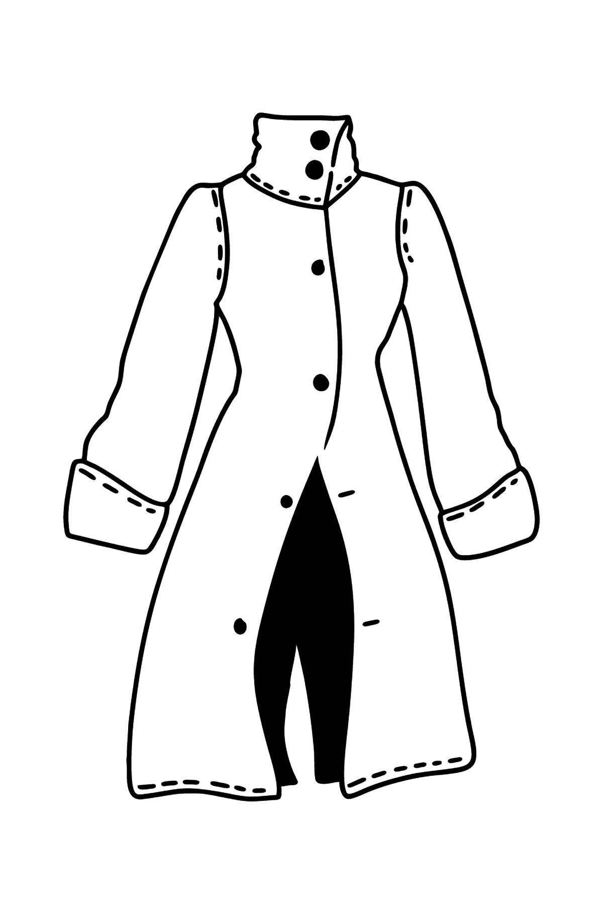 Coloring book shiny outerwear