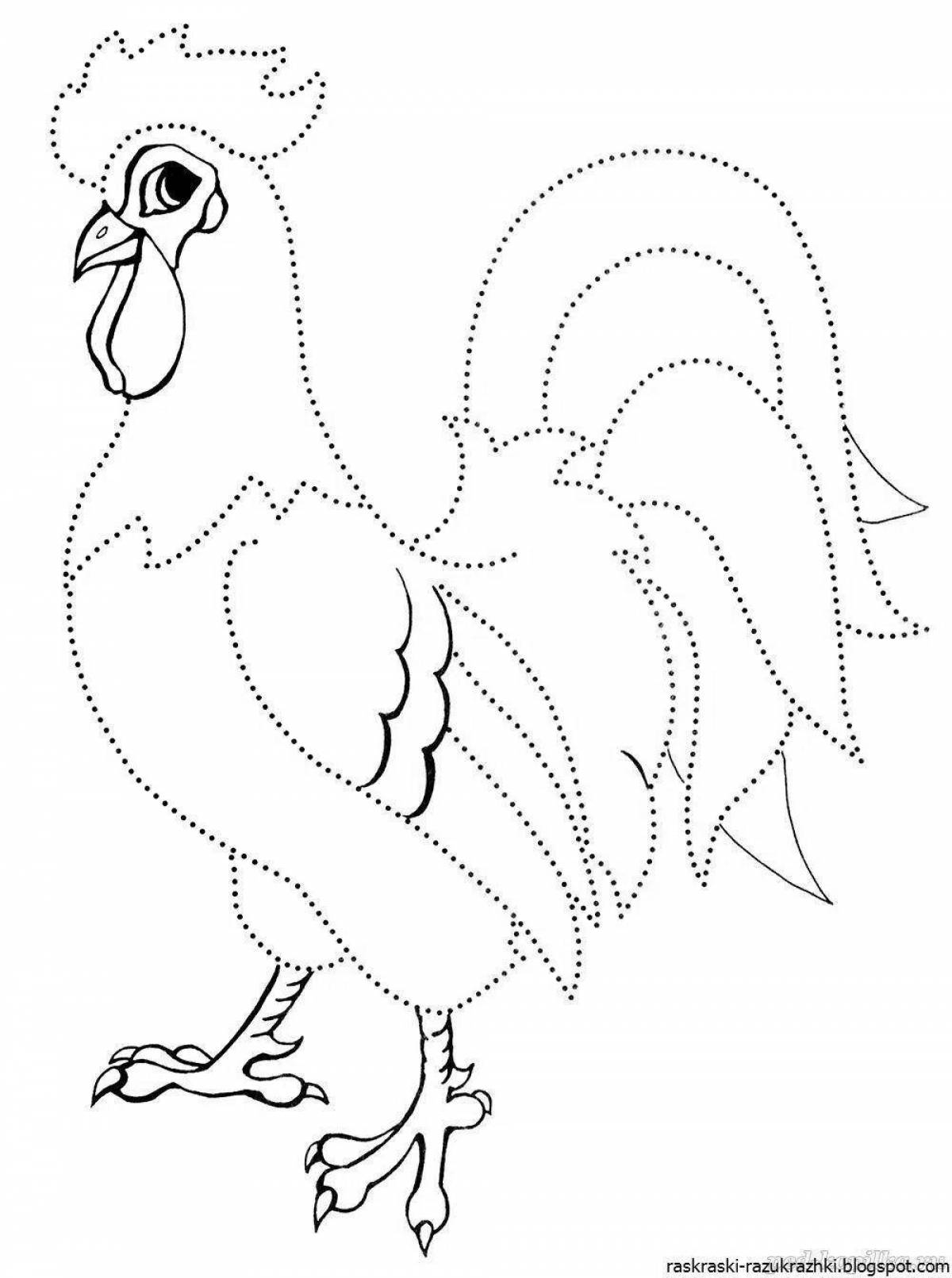 Great cockerel drawing