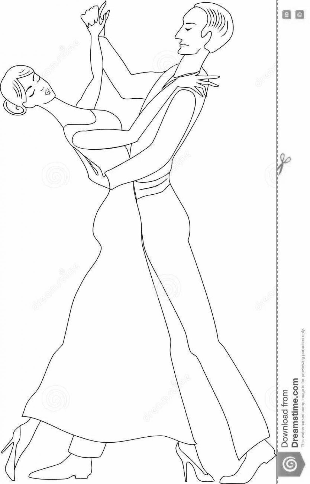 Amazing ballroom dancing scene