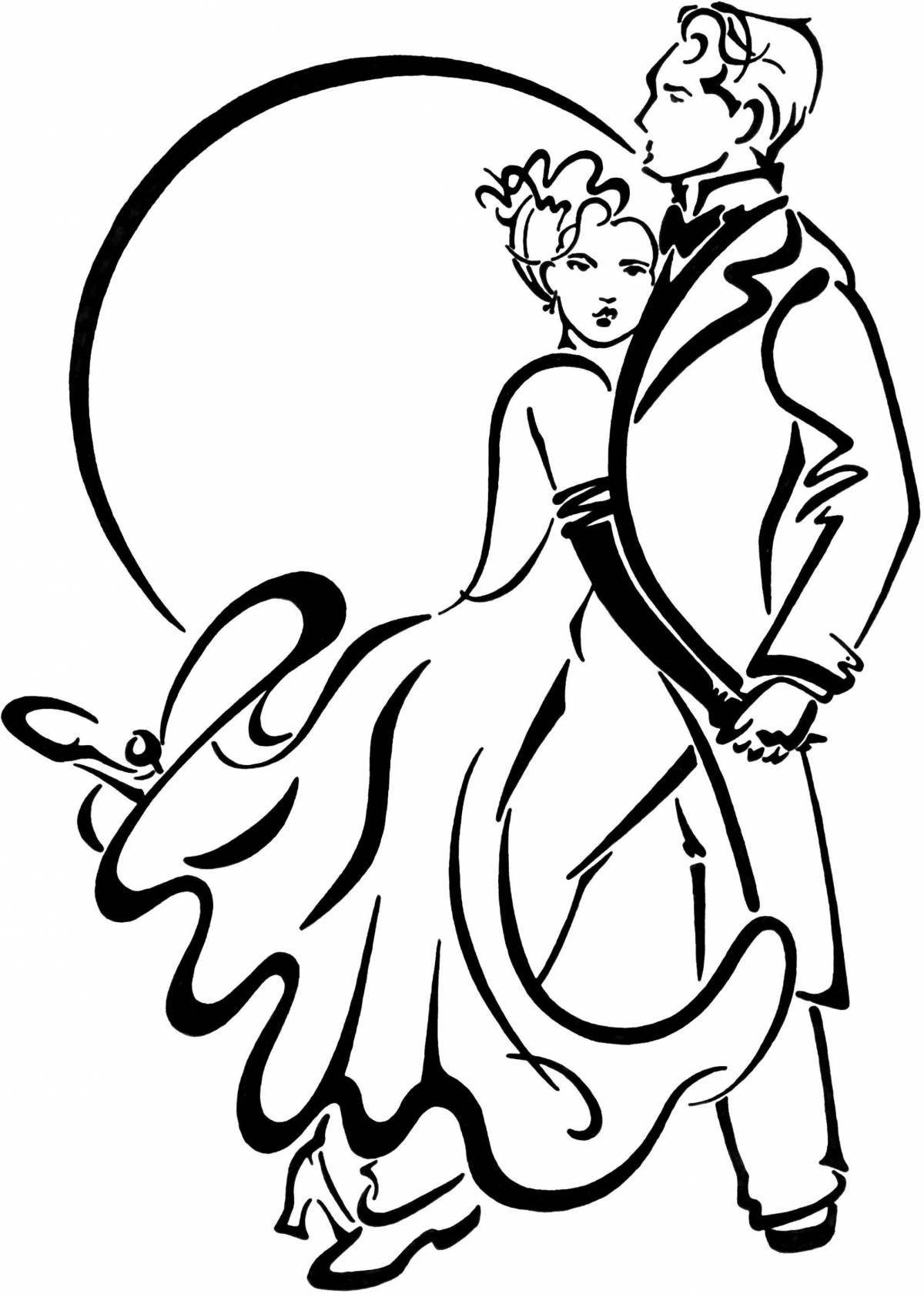 Dazzling ballroom dance figurines