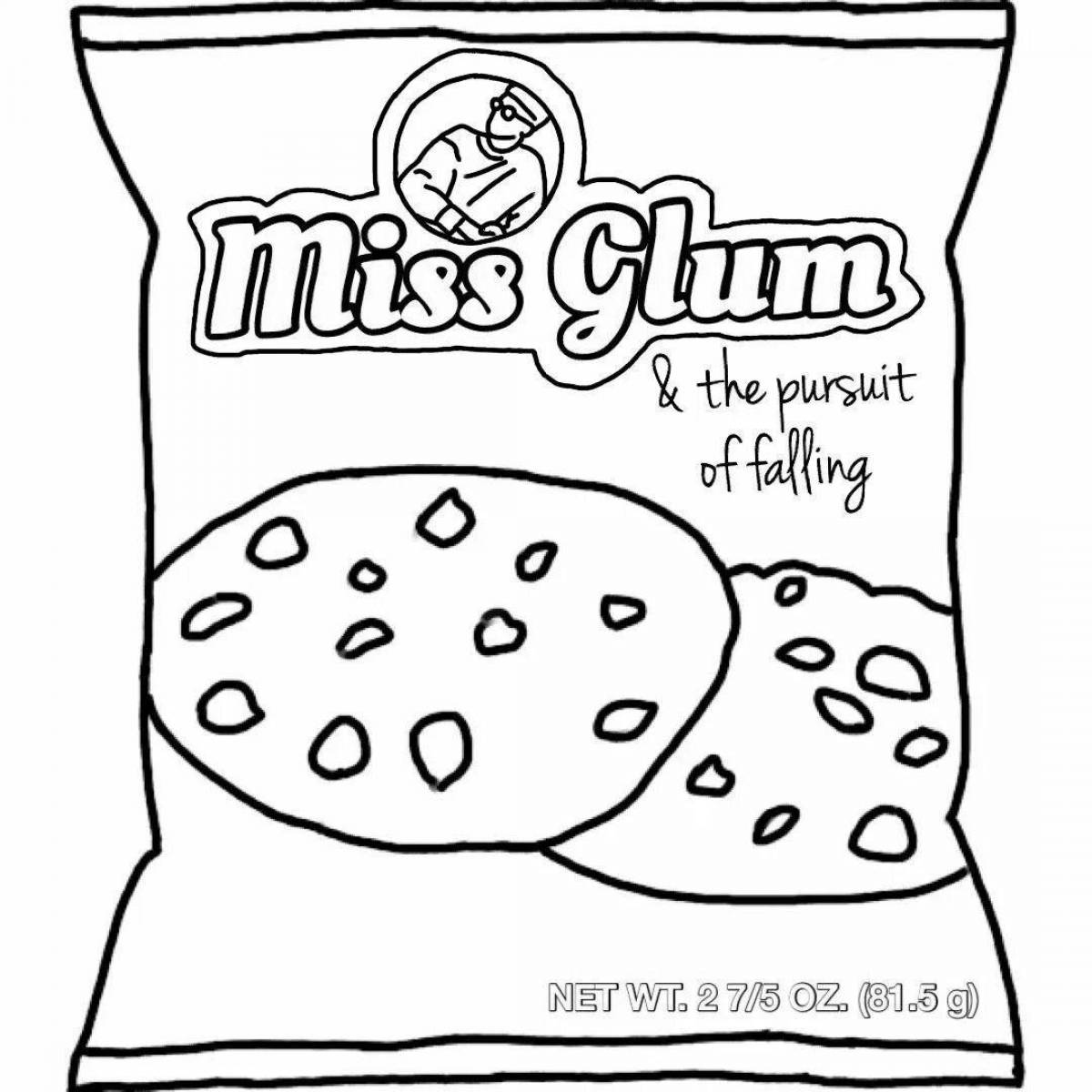 Lalafanfan refreshing food coloring page