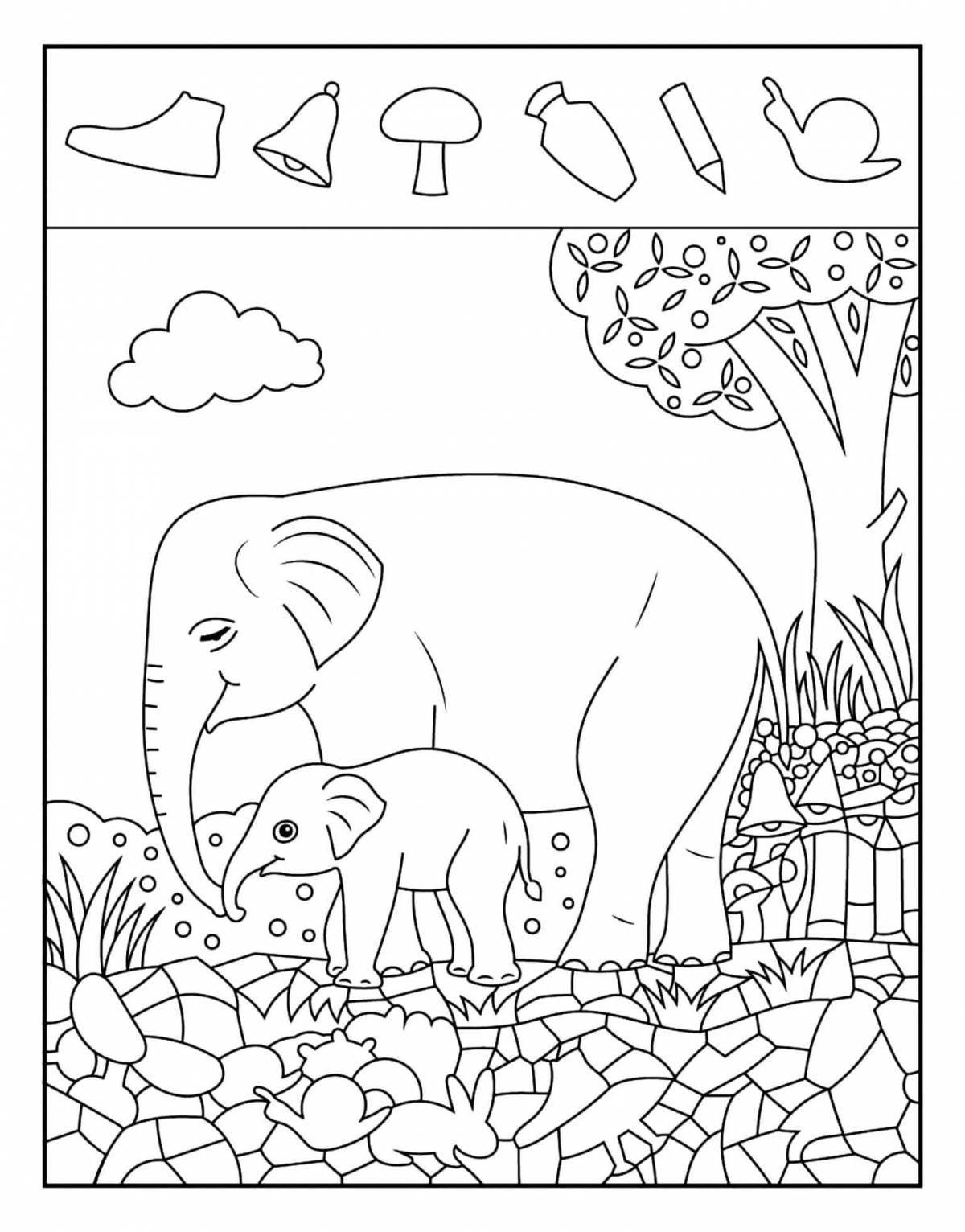 Find the animals incredible coloring book