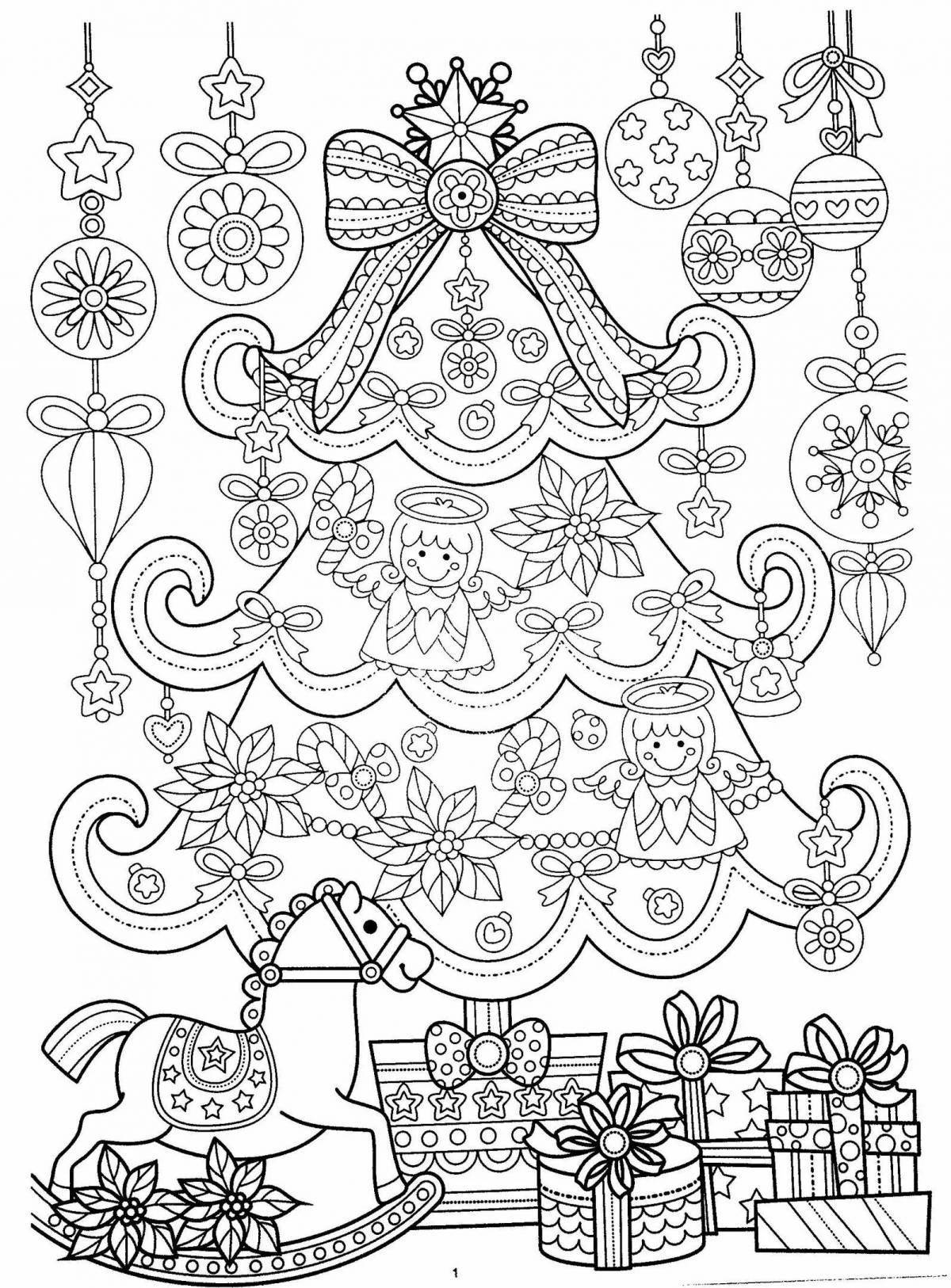 Adorable Christmas coloring book