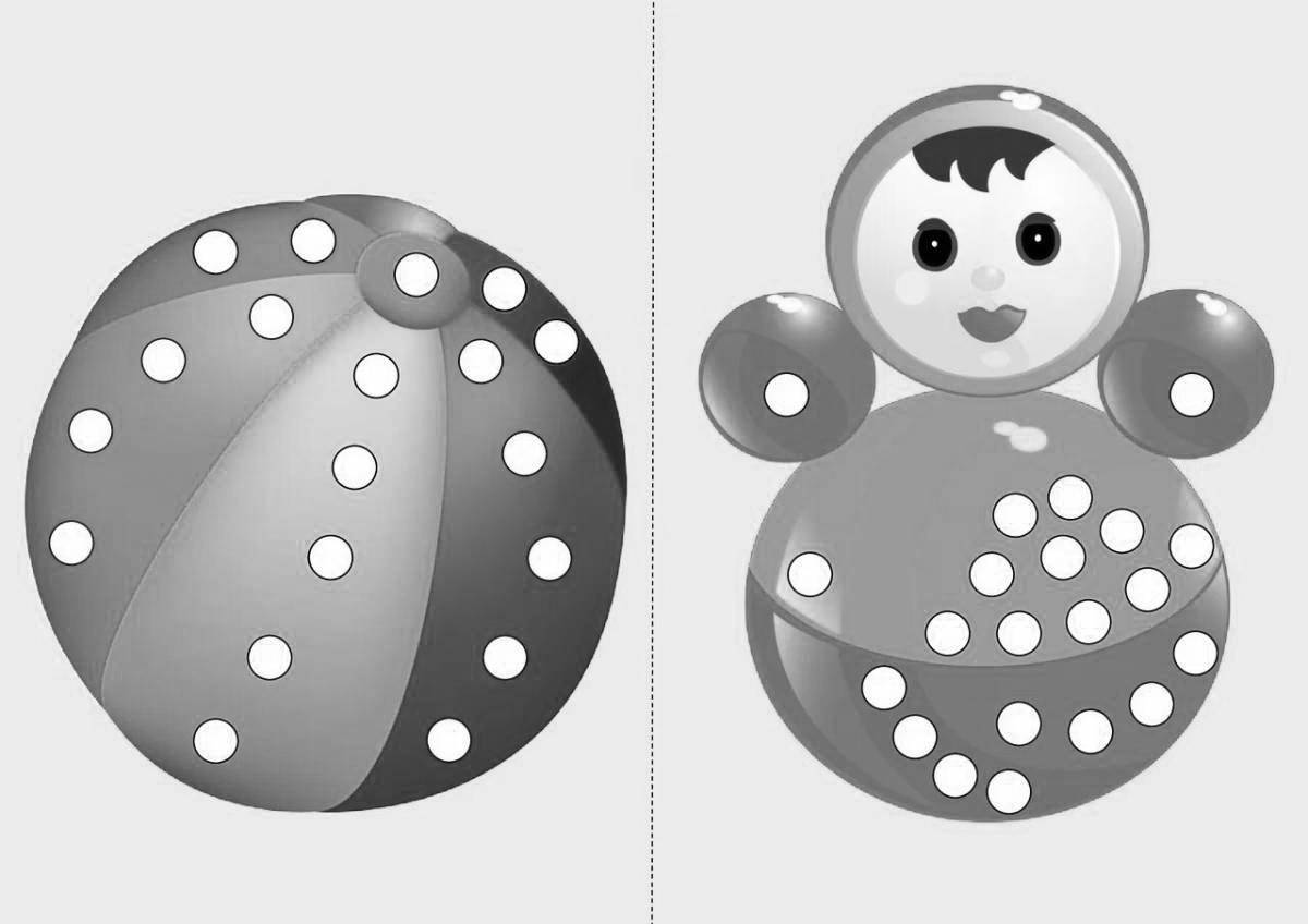 Glowing glass coloring book for kids