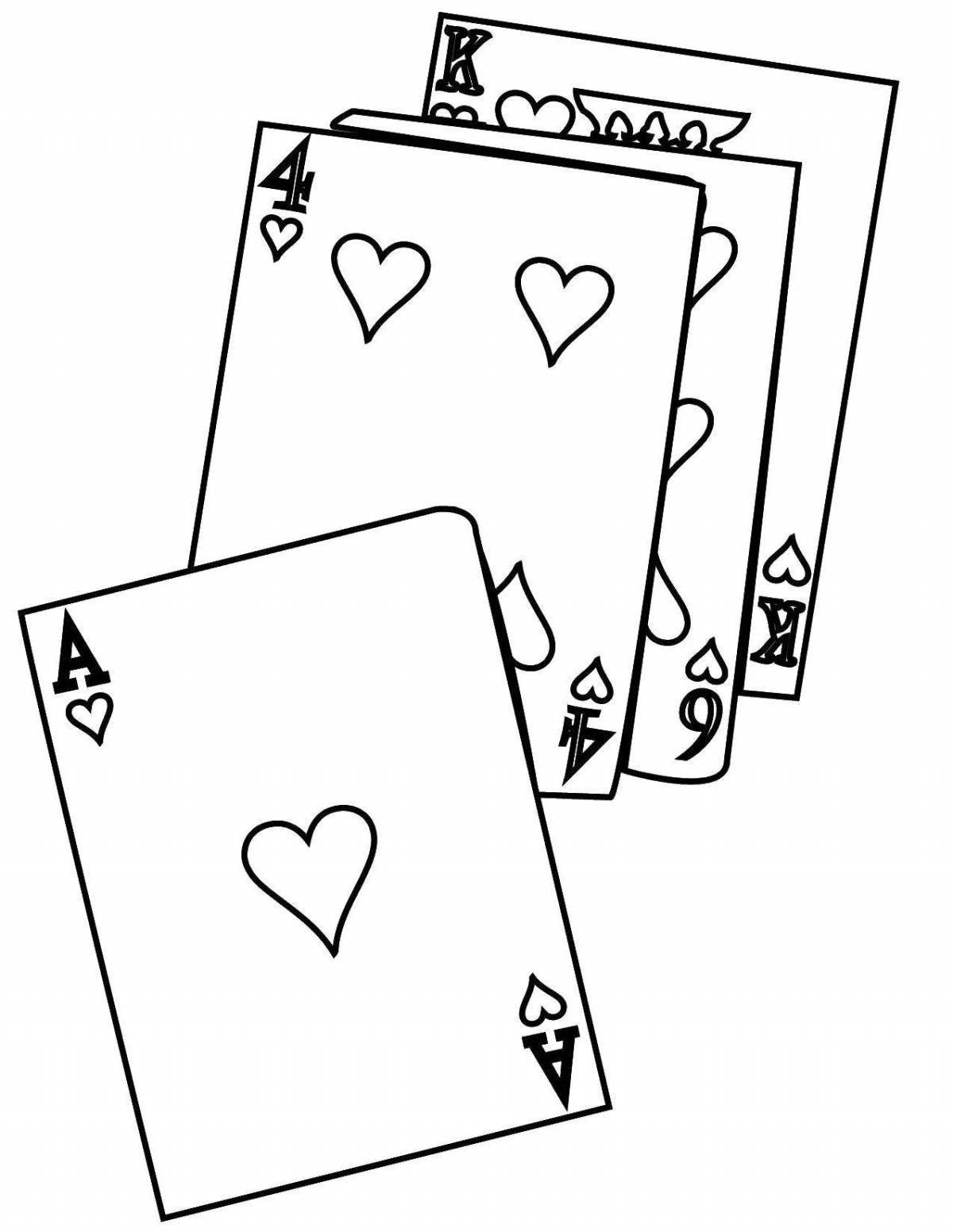 Attractive coloring thirteen cards