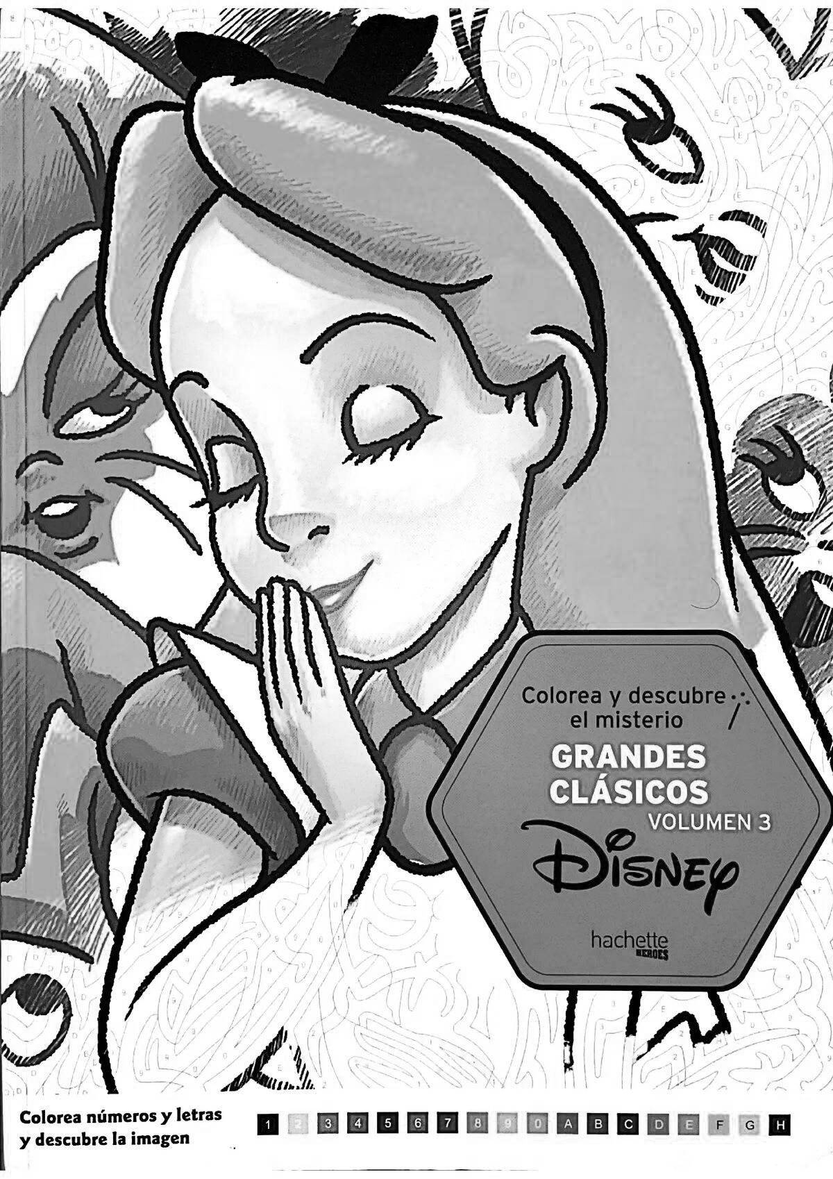 Radiant coloring page disney hachette