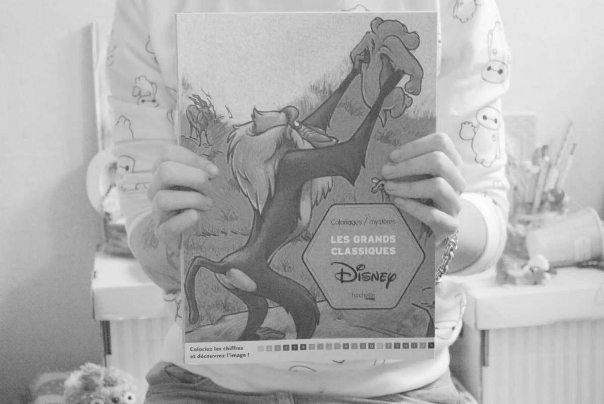 Disney hachette quirky coloring book