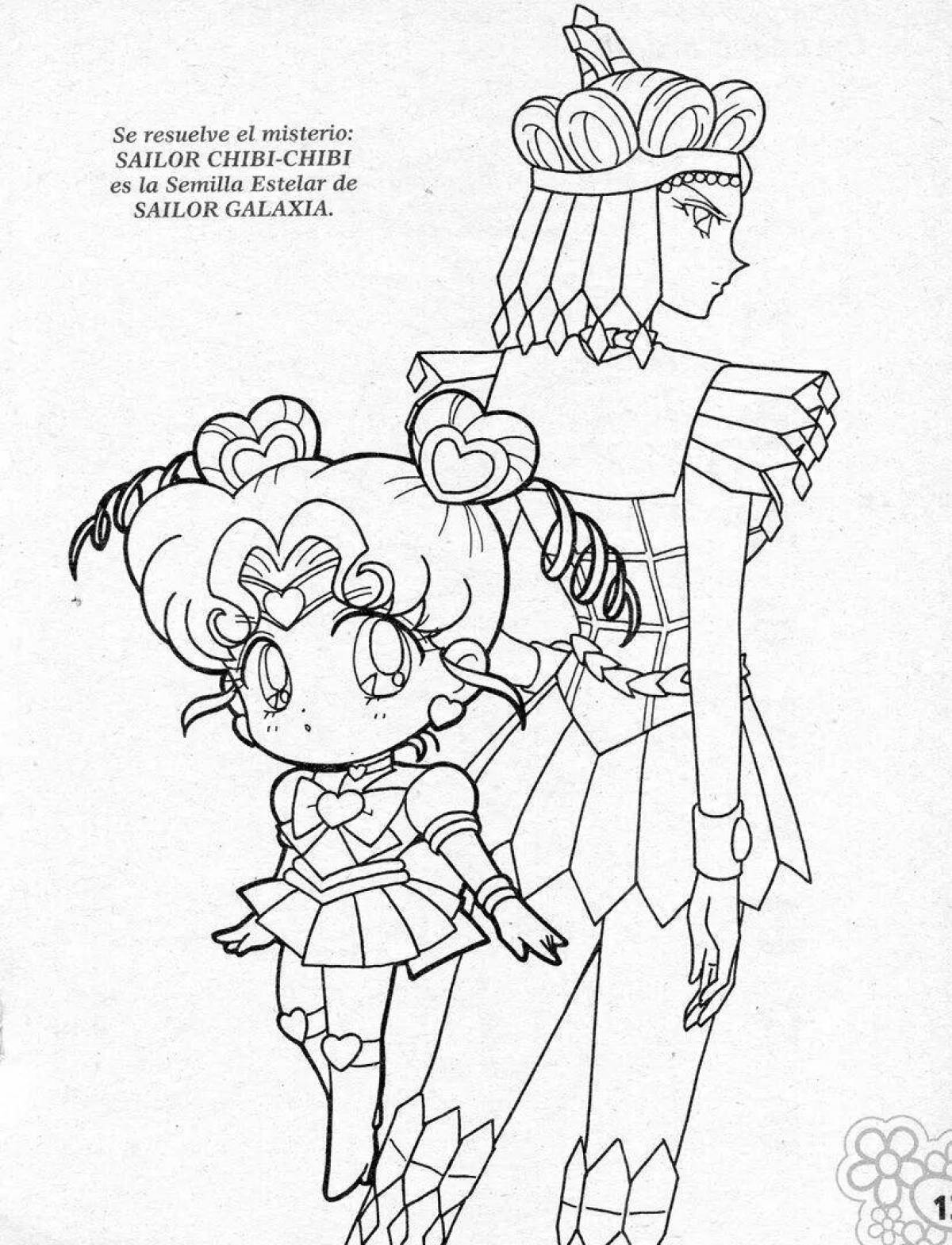 Exquisite sailor saturn coloring book