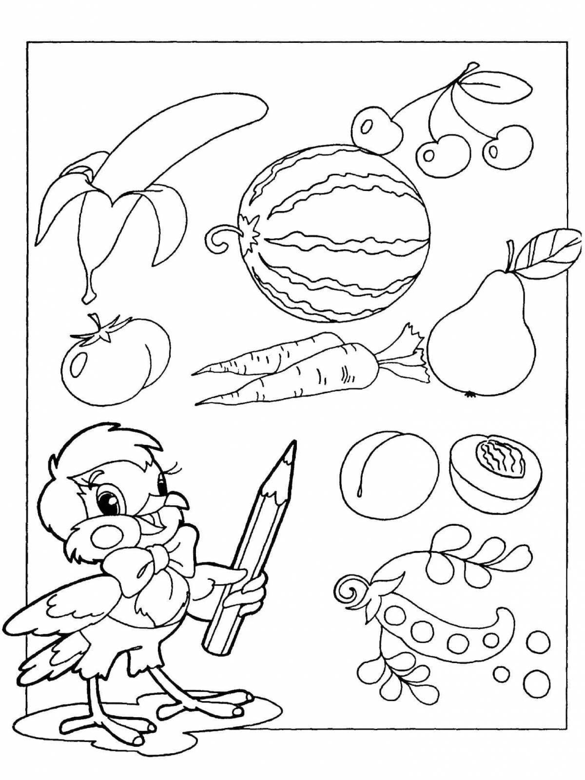 Stimulating children's educational coloring book